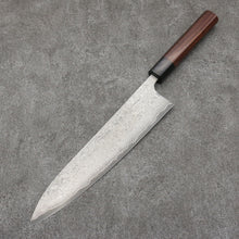  Nao Yamamoto VG10 Black Damascus Gyuto 240mm Shitan Handle - Japanny - Best Japanese Knife
