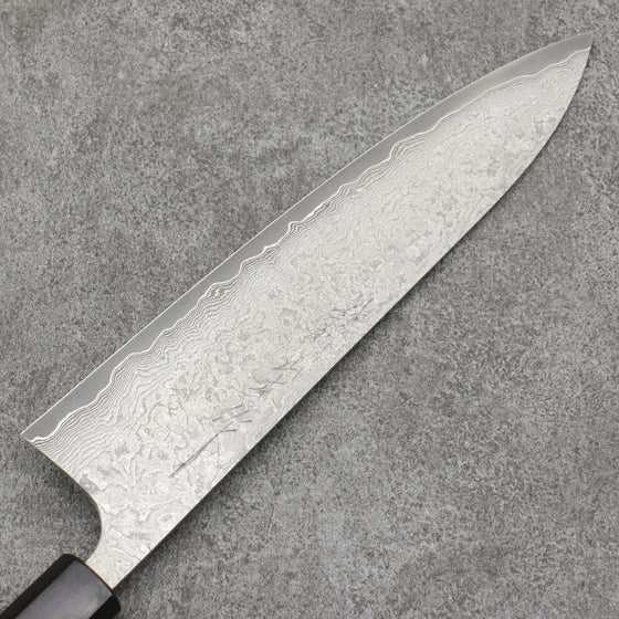 Nao Yamamoto VG10 Black Damascus Gyuto 240mm Shitan Handle - Japanny - Best Japanese Knife