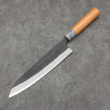  Nao Yamamoto White Steel No.2 Kurouchi Gyuto Japanese Knife 210mm Cherry Blossoms Handle - Japanny - Best Japanese Knife