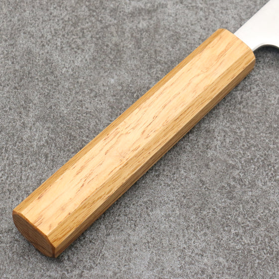 Seisuke Silver Steel No.3 Migaki Polish Finish Kiritsuke Gyuto 240mm White Oak Handle - Japanny - Best Japanese Knife