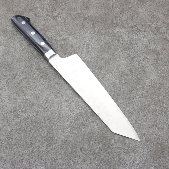 Seisuke Blue Steel No.2 Nashiji Kiritsuke Santoku 195mm Navy blue Pakka wood Handle - Japanny - Best Japanese Knife