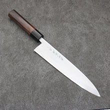  Hideo Kitaoka White Steel No.2 Damascus Mioroshi Deba 240mm Shitan Handle - Japanny - Best Japanese Knife