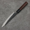 Nao Yamamoto Blue Steel Kurouchi Petty-Utility 135mm Shitan (ferrule: Black Pakka wood) Handle - Japanny - Best Japanese Knife
