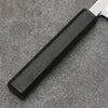 Hideo Kitaoka White Steel No.2 Damascus Mioroshi Deba 240mm Black Washi Wrapped Handle - Japanny - Best Japanese Knife