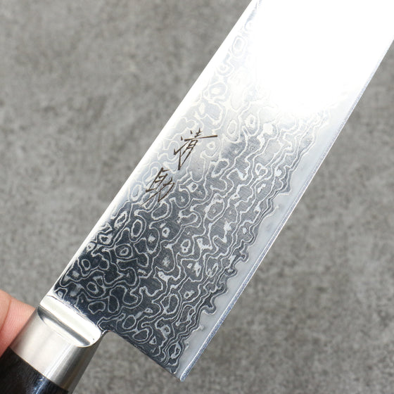 Seisuke Kagami2 AUS10 Mirrored Finish Damascus Gyuto  210mm Black Pakka wood Handle - Japanny - Best Japanese Knife
