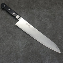  Seisuke Kagami2 AUS10 Mirrored Finish Damascus Gyuto  240mm Black Pakka wood Handle - Japanny - Best Japanese Knife