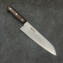  Seisuke SLD Migaki Polish Finish Santoku  180mm Brown Pakka wood Handle - Japanny - Best Japanese Knife