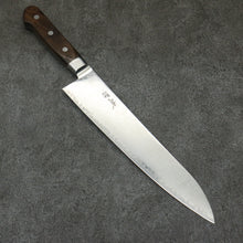  Seisuke Kagami2 AUS10 Mirrored Finish Damascus Gyuto  240mm Brown Pakka wood Handle - Japanny - Best Japanese Knife