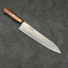  Seisuke SLD Migaki Polish Finish Gyuto  210mm Brown Pakka wood Handle - Japanny - Best Japanese Knife