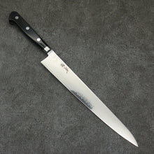  Seisuke VG10 33 Layer Mirrored Finish Damascus Sujihiki  240mm Black Pakka wood Handle - Japanny - Best Japanese Knife