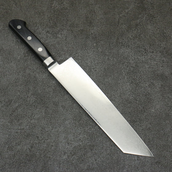 Seisuke VG10 33 Layer Mirrored Finish Damascus Kiritsuke Gyuto  210mm Black Pakka wood Handle - Japanny - Best Japanese Knife
