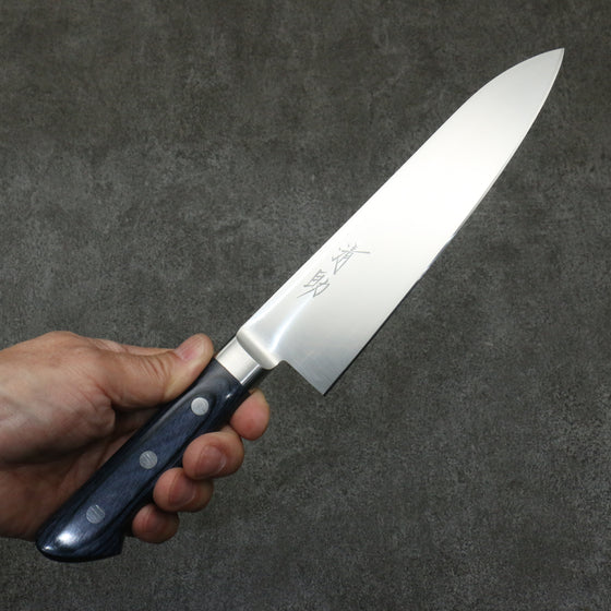 Seisuke Seiten Molybdenum Gyuto  180mm Navy blue Pakka wood Handle - Japanny - Best Japanese Knife