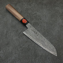  Shigeki Tanaka Harukaze SG2 Damascus Santoku  165mm Walnut Handle - Japanny - Best Japanese Knife