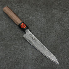  Shigeki Tanaka Harukaze SG2 Damascus Petty-Utility  150mm Walnut Handle - Japanny - Best Japanese Knife