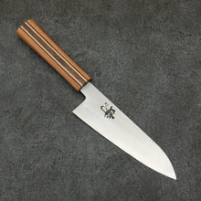  Shigeki Tanaka Majiro Silver Steel No.3 Santoku  165mm Maple, Cherry, Walnut Handle - Japanny - Best Japanese Knife