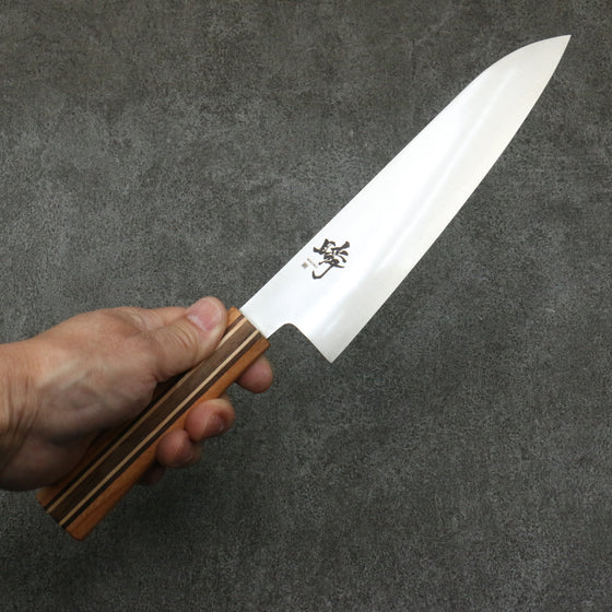 Shigeki Tanaka Majiro Silver Steel No.3 Gyuto  190mm Maple, Cherry, Walnut Handle - Japanny - Best Japanese Knife
