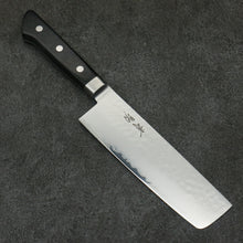  Seisuke VG5 Hammered Kasumitogi Nakiri  160mm Black Pakka wood Handle - Japanny - Best Japanese Knife