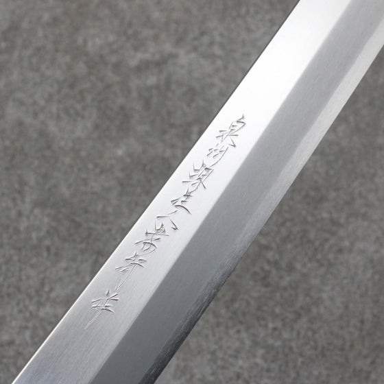 Sakai Takayuki Zangetsu Silver Steel No.3 Sakimaru Yanagiba  330mm Stabilized wood Handle with Sheath - Japanny - Best Japanese Knife
