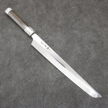  Sakai Takayuki Ginryu Honyaki Swedish Steel Mirrored Finish Sakimaru Yanagiba  300mm Stabilized wood Handle with Sheath - Japanny - Best Japanese Knife