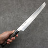 Sakai Takayuki Ginryu Honyaki Swedish Steel Mirrored Finish Sakimaru Yanagiba  300mm Stabilized wood Handle with Sheath - Japanny - Best Japanese Knife