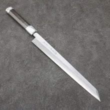  Sakai Takayuki Byakko White Steel No.1 Kiritsuke Yanagiba  300mm Stabilized wood Handle with Sheath - Japanny - Best Japanese Knife