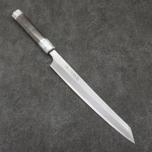  Sakai Takayuki Chef Series Hien Silver Steel No.3 Kiritsuke Yanagiba  270mm Stabilized wood (White Ferrule and End Cap) Handle with Sheath - Japanny - Best Japanese Knife