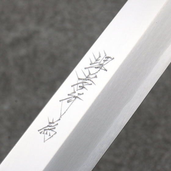 Sakai Takayuki Chef Series Silver Steel No.3 Yanagiba  270mm Stabilized wood (White Ferrule and End Cap) Handle with Sheath - Japanny - Best Japanese Knife