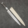 Sakai Takayuki Chef Series Silver Steel No.3 Yanagiba  270mm Stabilized wood (White Ferrule and End Cap) Handle with Sheath - Japanny - Best Japanese Knife