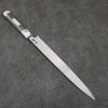 Sakai Takayuki Chef Series Silver Steel No.3 Yanagiba  300mm Stabilized wood (White Ferrule and End Cap) Handle with Sheath - Japanny - Best Japanese Knife