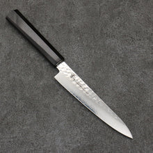  Sakai Takayuki VG10 33 Layer Damascus Petty-Utility  150mm Ebony(6 sided teardrop) Handle - Japanny - Best Japanese Knife