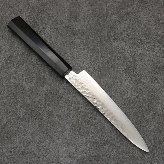 Sakai Takayuki VG10 33 Layer Damascus Petty-Utility  150mm Ebony(6 sided teardrop) Handle - Japanny - Best Japanese Knife