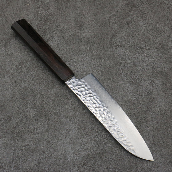 Sakai Takayuki VG10 33 Layer Damascus Santoku  170mm Ebony(6 sided teardrop) Handle - Japanny - Best Japanese Knife