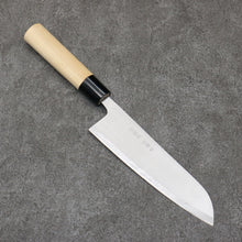  Nakaniida White Steel No.2 Migaki Polish Finish Santoku  165mm Magnolia Handle - Japanny - Best Japanese Knife