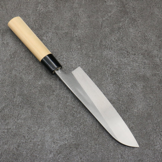 Nakaniida White Steel No.2 Migaki Polish Finish Santoku  165mm Magnolia Handle - Japanny - Best Japanese Knife