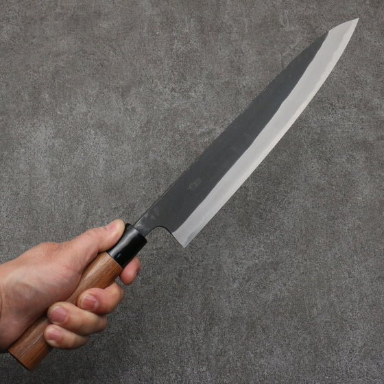 Nao Yamamoto Blue Steel Kurouchi Sujihiki  270mm Walnut Handle - Japanny - Best Japanese Knife