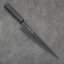  Sakai Takayuki Kurokage VG10 Hammered Teflon Coating Sujihiki  240mm Black Lacquered Handle - Japanny - Best Japanese Knife