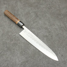  Tadafusa SLD Hammered Gyuto  240mm Burnt Walnut Handle - Japanny - Best Japanese Knife