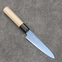  Seisuke VG10 Ion plating Damascus Petty-Utility  120mm Magnolia Handle - Japanny - Best Japanese Knife