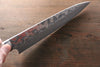 Takeshi Saji VG10 Black Damascus Gyuto 210mm Cow Bone Handle - Japanny - Best Japanese Knife