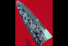  Sakai Takayuki Kasumitogi White Steel Bansyunoike engraving Deba - Japanny - Best Japanese Knife