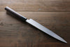 Kanetsune White Steel 11 Layer Damascus Japanese Sushi Sashimi Knife -240mm Shitan Handle - Japanny - Best Japanese Knife