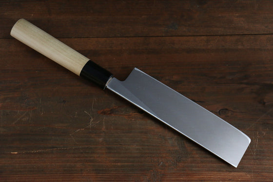 Sakai Takayuki INOX Molybdenum Usuba 180mm Magnolia Handle - Japanny - Best Japanese Knife