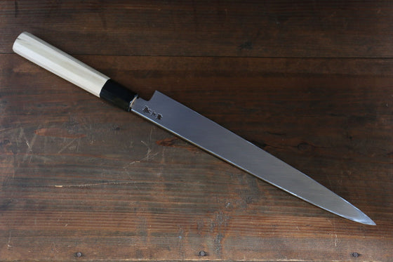 Sakai Takayuki Chef Series Silver Steel No.3 Yanagiba Magnolia Handle - Japanny - Best Japanese Knife