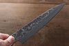 Takeshi Saji VG10 Black Damascus Gyuto 240mm Cow Bone Handle - Japanny - Best Japanese Knife