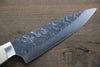 Takeshi Saji SRS13 Hammered Petty-Utility Japanese Knife 130mm Cow Bone Handle - Japanny - Best Japanese Knife