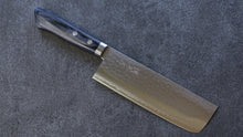  Kunihira Kokuryu VG10 Hammered Nakiri Japanese Knife 165mm Blue Pakka wood Handle - Japanny - Best Japanese Knife