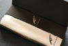 Seisuke Swedish Steel Santoku Mahogany Handle&White Towel Gift set - Japanny - Best Japanese Knife