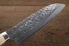 Takeshi Saji SRS13 Hammered Santoku  180mm Cow Bone Handle - Japanny - Best Japanese Knife