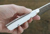 Takeshi Saji SRS13 Hammered Damascus Petty-Utility Japanese Knife 130mm White Stone Handle - Japanny - Best Japanese Knife