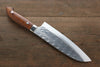 Takeshi Saji SRS13 Hammered Santoku  180mm Ironwood Handle - Japanny - Best Japanese Knife